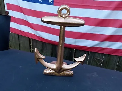 Vintage / Antique Cast Iron Nautical Ship Anchor Bookend • $22.90