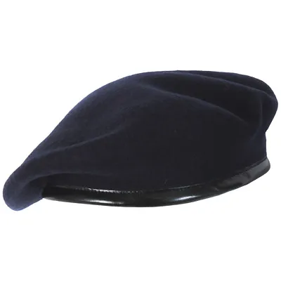 Pentagon French Style Classic Army Beret Military Mens Hat Wool Unisex Navy Blue • £12.95