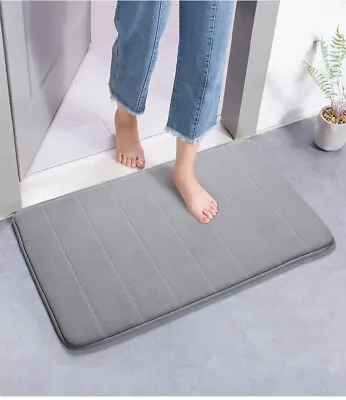 Absorbent Memory Foam Bath Mat Non-slip Bathroom Floor Shower Carpet Soft Rug US • $7.48