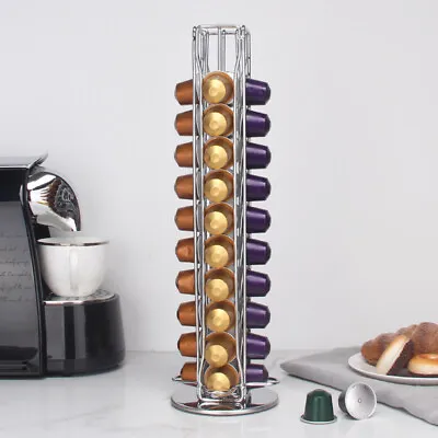 $18.99 • Buy 40 Nespresso Coffee Capsules Pod Holder Stand Dispenser Rack Storage Capsule AU
