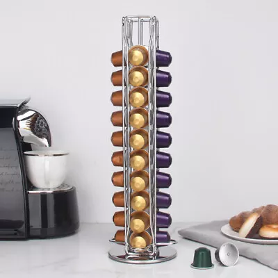 $18.99 • Buy 40 Nespresso Coffee Capsules Pod Holder Stand Dispenser Rack Storage Capsule AU