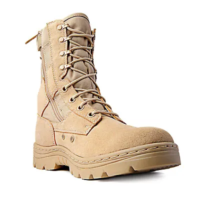 Ridge Men 8  Suede Leather Non-Slip Tactical Military Work Sand Shoe Boot • $54.95