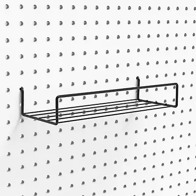 Pegboard Shelves Peg Board Hooks For Organizing Various Tools 2 Packs Black • $18.99