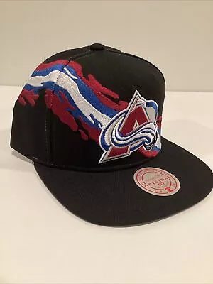 Colorado Avalanche Mitchell & Ness Paintbrush Adjustable Snapback Hat Cap • $27.74