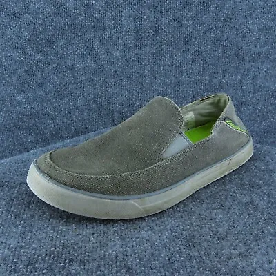 Eddie Bauer  Men Slip-On Shoes Gray Fabric Slip On Size 10 Medium • $16.50