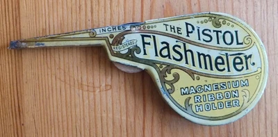 £19.99 • Buy Rare Antique Pistol Flashmeter.  Magnesium Ribbon Holder With Ribbon - Good Cond