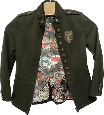 Ed Hardy Military Jacket Medium Wool • $85