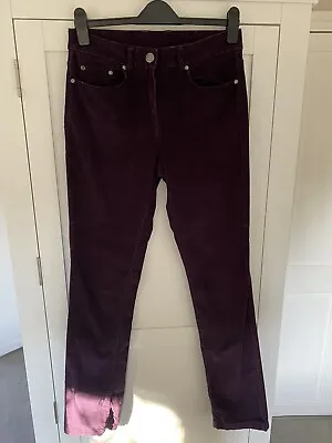 £4.90 • Buy TU Aubergine Velvet Jeans 10