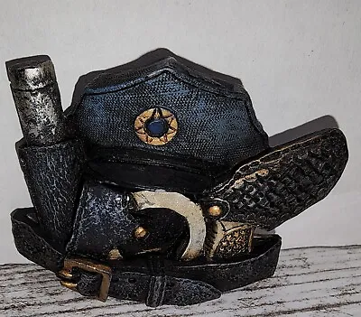 $5 • Buy Vintage Police Officer Magnet. Hat Nightstick Gun Belt Cuffs 3D