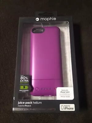 Mophie Juice Pack Helium Rechargeable Battery Case IPhone 5/5S - Pink 80% New • $18