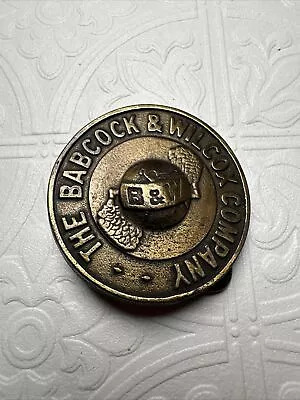 Vintage The Babcock & Wilcox Company Belt Buckle B&W Advertising 2.5’ • $51.06