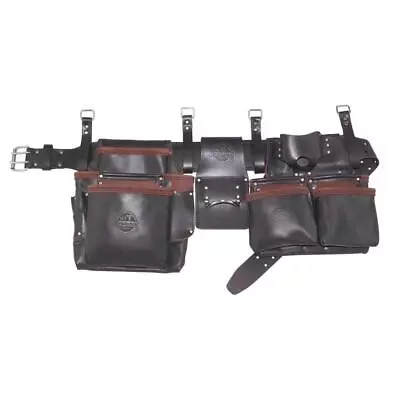 Graintex Tool Belt 15-Pocket Adjustable Leather + 4-Metal Hookd For Suspenderd • $108.15