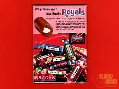 Brachs Royals Candy Vintage Ad  2x3  Fridge/locker Magnet • $3.75