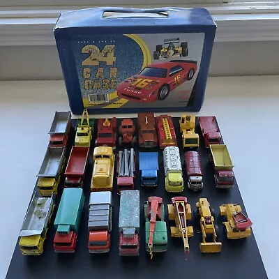 Matchbox - Vintage 1970s - Trucks & Tractors- Lot Of 24 With Case - See Photos! • $24.99