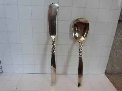 VINTAGE Community SOUTH SEAS Silverplate Butter Knife And Sugar Spoon • $9.20