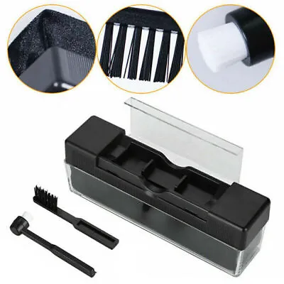 2 In 1 Vinyl Record Cleaning Brush Set Stylus Velvet Anti-static Cleaner Kit • $7.77