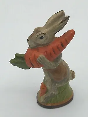 $237 • Buy RETIRED Vaillancourt Folk Art Collectibles - Small Rabbit Carrying Carrot