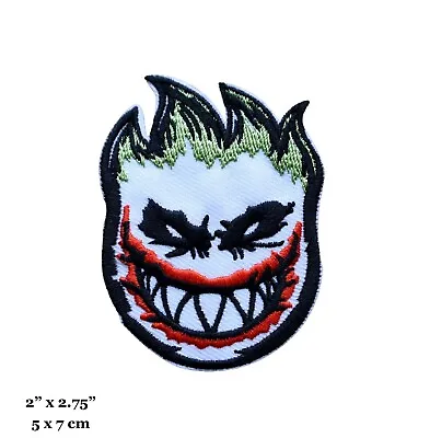 The Joker Comic Book Movie Villain Cartoon Face Embroidered Iron On Patch • $4.99