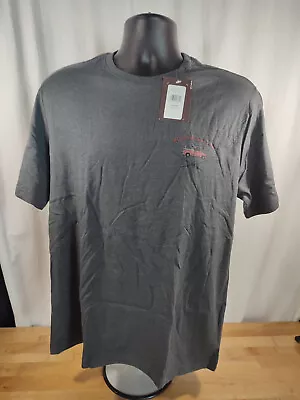 Men's G.H.Bass & Co. Cotton Blend Short Sleeve Graphic Tshirt Gray Medium • $7.89