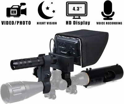 £160.32 • Buy HD 720P Screen Night Vision Scope Hunting Cameras Wildlife Trap Riflescope