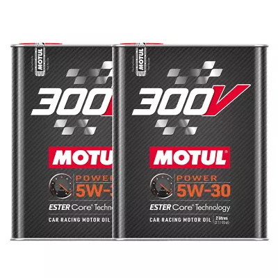 Motul 300V Competition 5W30 100% Synthetic Engine Racing Oil 110814 2L 2 Pack • $72.39