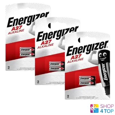 6 Energizer Alkaline A27 Batteries 12V CA22 EL-812 EL812 G27A L828 Exp 2025 New • $13.21