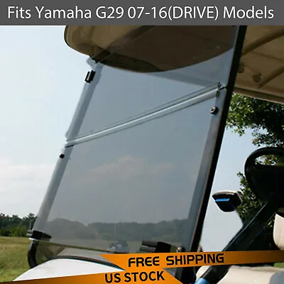 For Yamaha G29 Drive 07-16 Golf Cart Tinted Folding Down Windshield • $74