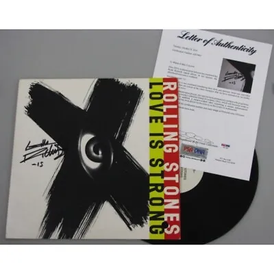 ROLLING STONES  KEITH RICHARDS  Hand Signed LP + PSA DNA BUY GENUINE  • $1799