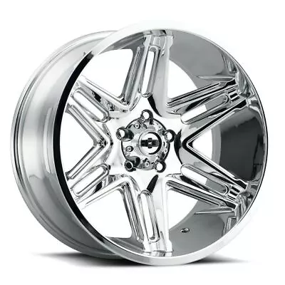 24  Vision 363 Razor Chrome Wheel 24x12 6x135 For Ford Lincoln Lifted Rim -51mm • $647