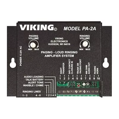 Viking PA-2A Paging - Loud Ringer Amplifier - Includes 25AE Horn • $120