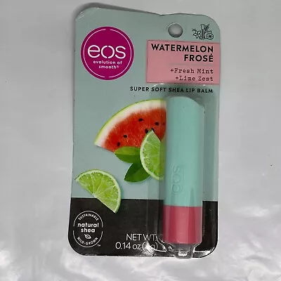 Eos Super Soft Shea Lip Balm Watermelon Frose + Fresh Mint & Lime Zest 0.14 Oz. • $7.88