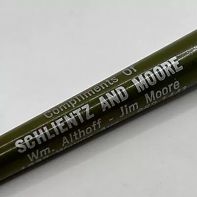 VTG Ballpoint Pen Schlientz & Moore Funeral Home Wm. Althoff Jim Moore Dayton OH • $20