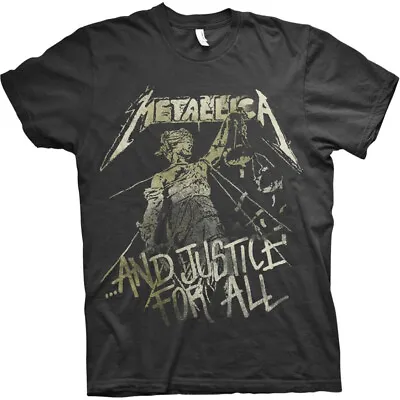 Metallica 'Justice Vintage' Black T-Shirt - NEW & OFFICIAL! • $40.69