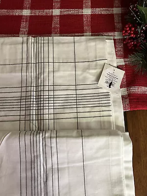 1 Hearth & Hand Magnolia Curtain Panel Engineered Plaid Sour Cream 95” • £33.25