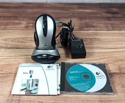 Vintage Logitech MX700 Cordless Optical Mouse With Docking Station Tested Works • $25.99