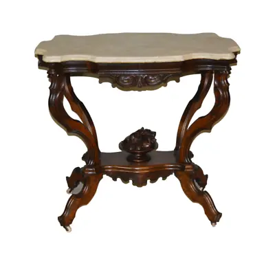 Antique Marble Top Parlor Table #21089 • $875