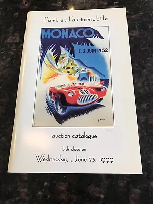 L’ Art Et L’ Automobile Auction Catalogue June 23 1999 Lot 173 • $18