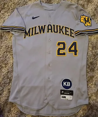 2022 Andrew Mccutchen Game Used  Milwaukee Brewers Jersey! Pirates! Mlb Holo! • $2000