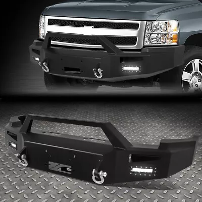 For 07-13 Chevy Silverado Rock Crawler Front Bumper W/winch Plate+led Fog Light • $799.99