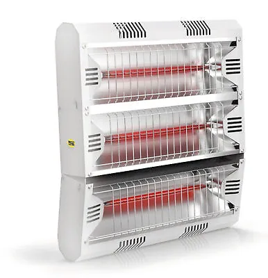 Halogen Heater Infrared Heater Unit 6000 W Hathor 23m² Space Heater Wall Ceiling • £668.24
