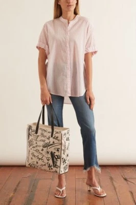 £33.65 • Buy XIRENA Kayden Shirt In Pinque Cotton Size S