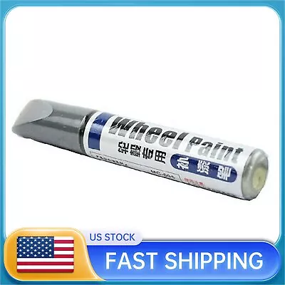 $8.98 • Buy Sliver Alloy Wheel Touch Up Pen Repair Kit Paint With Brush Curbing Scratch USA