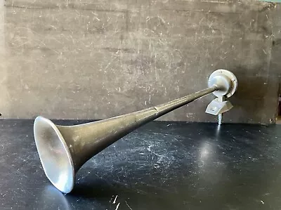 Vintage Aluminum Trumpet Style BOAT AIR HORN/FOG HORN 17.5” Inch Nautical Marina • $75