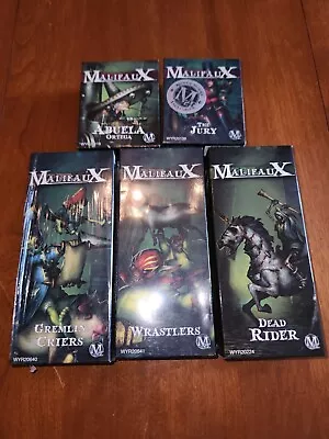 NIB Five (5) Malifaux Sets / Figures: Wrastlers Abuela Dead Rider The Jury... • $85