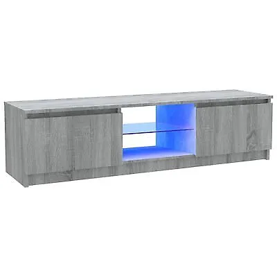 £79.90 • Buy Modern Tv Unit Cabinet Stand With LED Lights Doors Storage Living Room Media