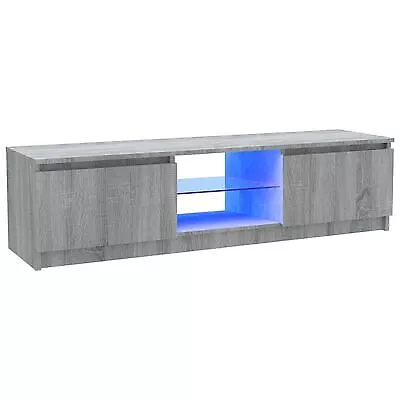 £79.90 • Buy Modern Tv Unit Cabinet Stand With LED Lights Doors Storage Living Room Media
