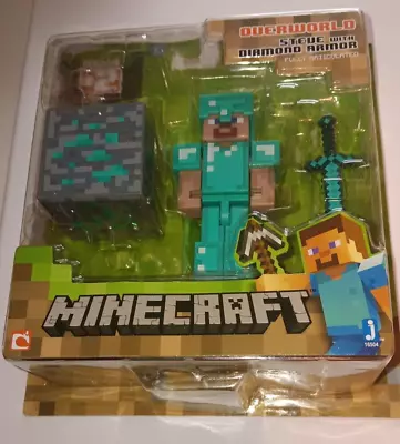 Minecraft Overworld Steve With Diamond Armor Figure Series #2 New • $19