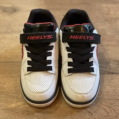 HEELYS Plus X2 Wheel Youth Size 5 White Black Red Skate Shoes 771076 • £16.01