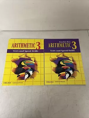 A Beka Book Traditional Arithmetic 3 Tests & Speed Drills Teacher Key • $11.24