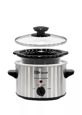 New 1.5 Quart Slow Cooker Small Crock Pot Warmer Cooking Appliance Single Server • $19.47